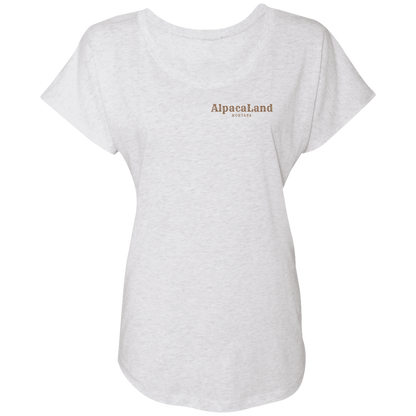 AlpacaLand | Ladies' Triblend Dolman Sleeve Tee